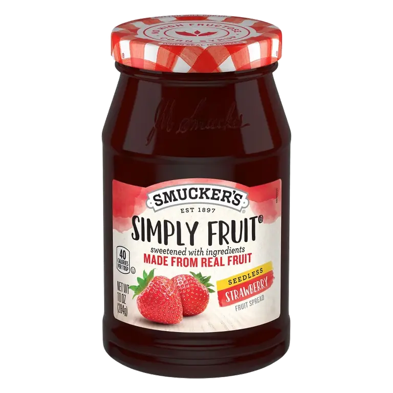 Smucker's Simply Fruit Seedless Strawberry Fruit Spread, 10oz