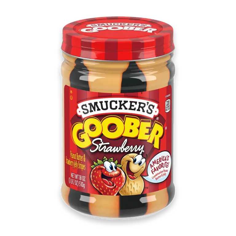 Goober Peanut Butter and Strawberry Jelly Stripes