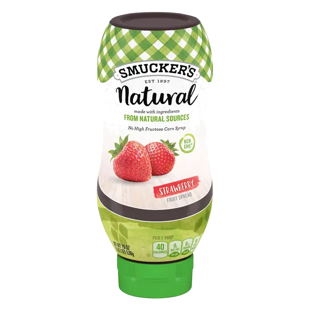 Natural Strawberry Fruit Spread Squeeze