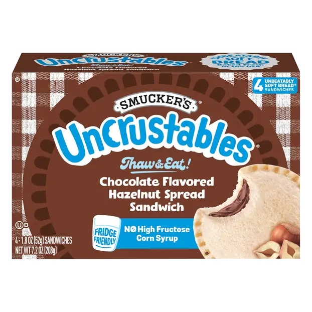 Chocolate Flavored Hazelnut Spread Sandwich - 4 ct
