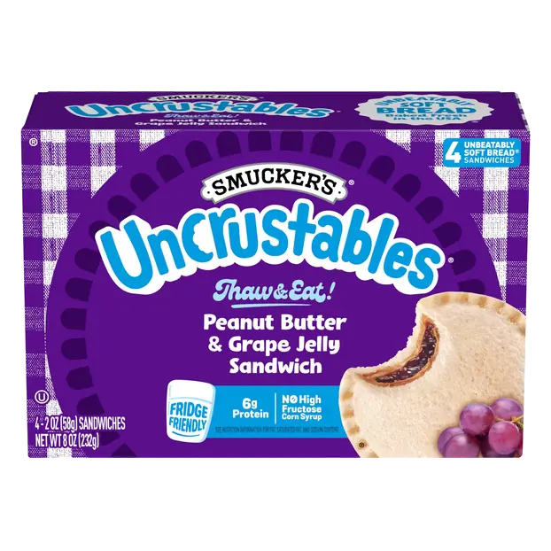 Peanut Butter & Grape Jelly Sandwich - 4 ct Frozen