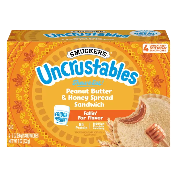 Peanut Butter & Honey Spread Sandwich - 4 ct Frozen
