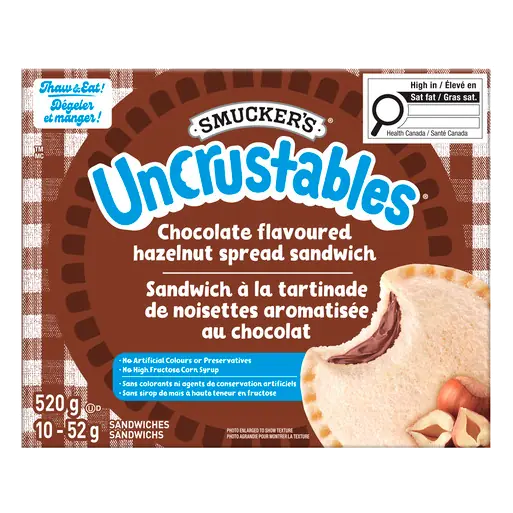 Uncrustables Sandwich Chocolate Flavoured Hazelnut 52 g