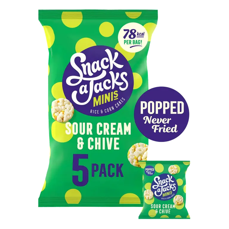 5 x 19g Sour Cream & Chive Multipack Rice Cakes Crisps