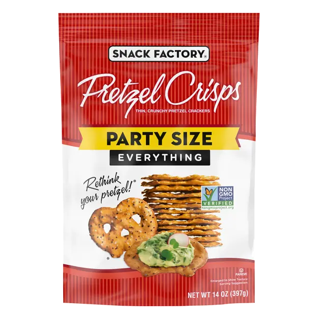 Everything Flavored Pretzel Crisps Party Size