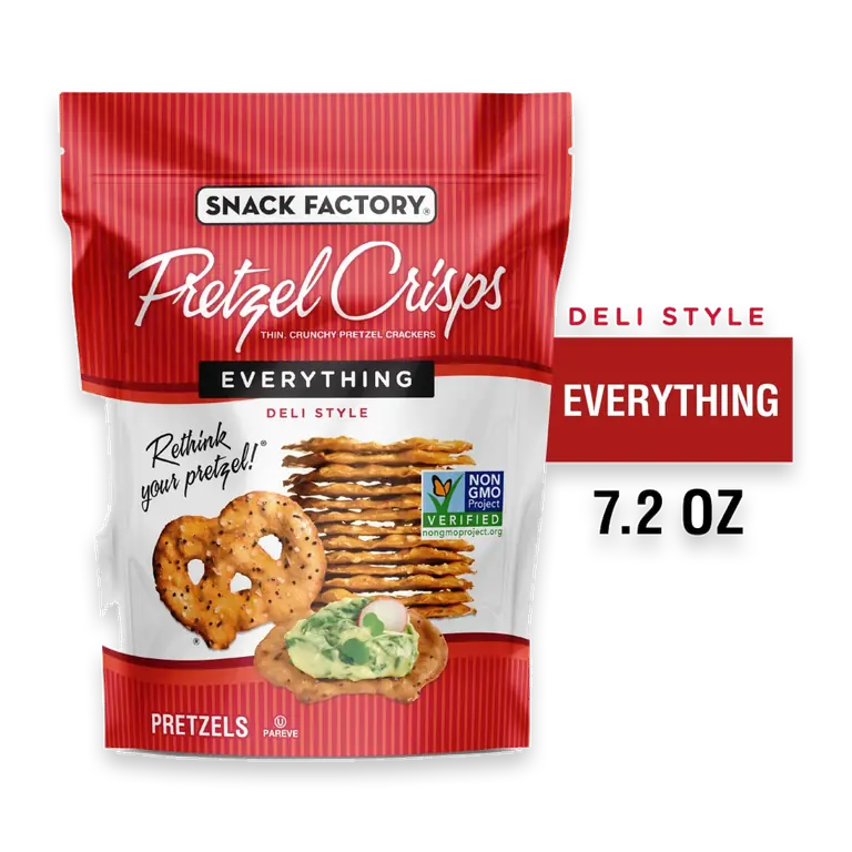 Everything Pretzel Crisps 7.2 OZ Resealable Bag