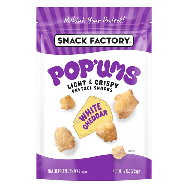 Pop'ums White Cheddar Pretzel Snacks