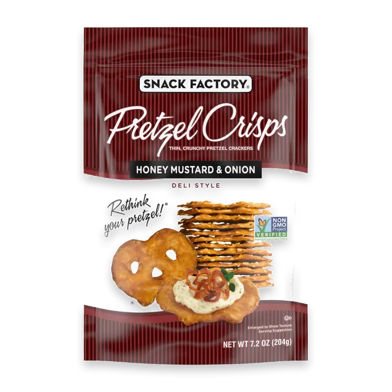 Pretzel Crisps Honey Mustard And Onion