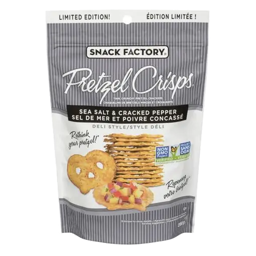 Pretzel Crisps Sea Salt & Pepper 200 g