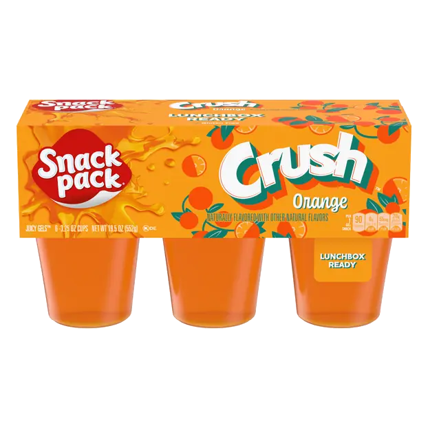 Crush Orange Juicy Gels Cups - 6 ct
