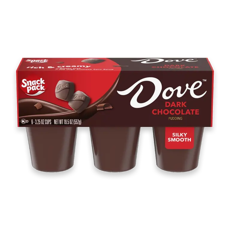 DOVE Dark Chocolate Pudding Cups