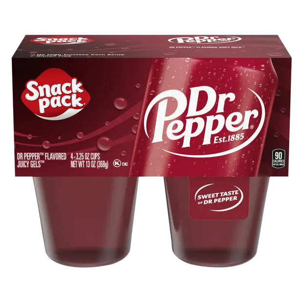Dr Pepper Flavored Juicy Gels Cups - 4 ct