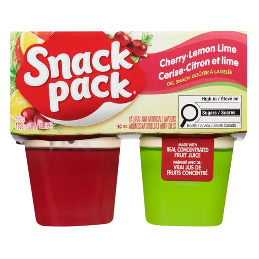 Juicy Gels Cherry Lemon Lime 4 x 99 g