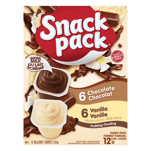 Gluten-Free Pudding Combo Chocolate & Vanilla 12 x 99 g