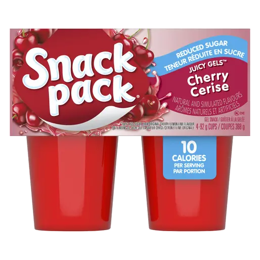 Juicy Gels Reduced Sugar Cherry 4 x 92 g