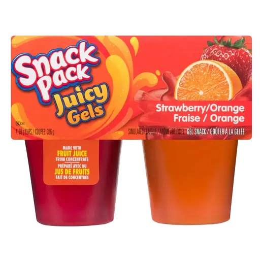 Juicy Gels Snack Strawberry Orange 4 x 99 g