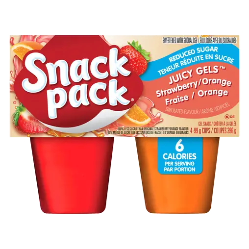 Juicy Gels Strawberry Orange 4 x 99 g