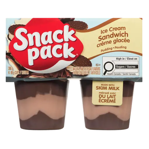 Pudding Cups Ice Cream Sandwich 4 x 99 g