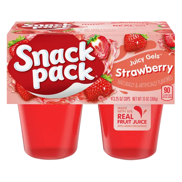 Strawberry Juicy Gels Cups - 4 ct