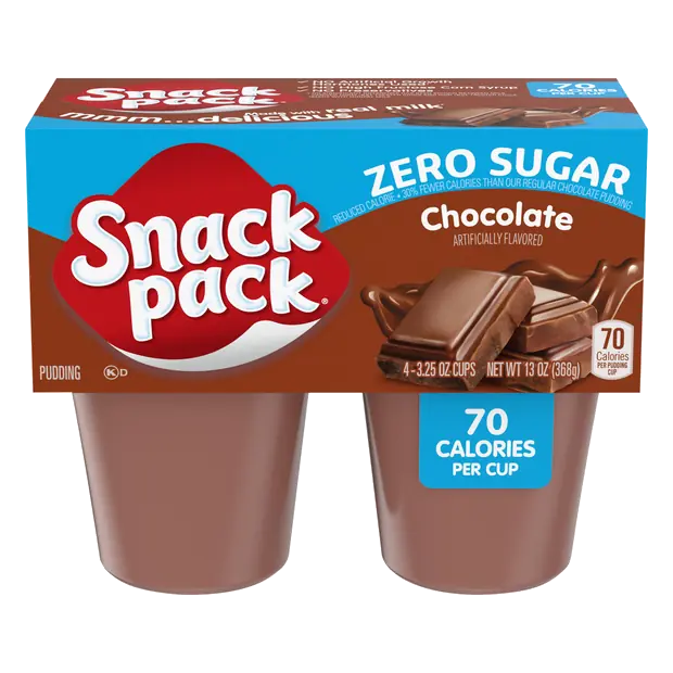 Zero Sugar Chocolate Pudding Cups - 4 ct