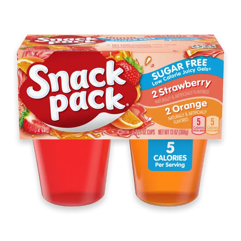 Zero Sugar Strawberry And Orange Flavored Juicy Gels