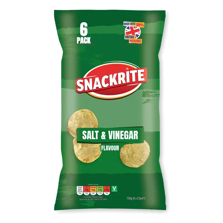 Salt & Vinegar Crisps 6 Pack