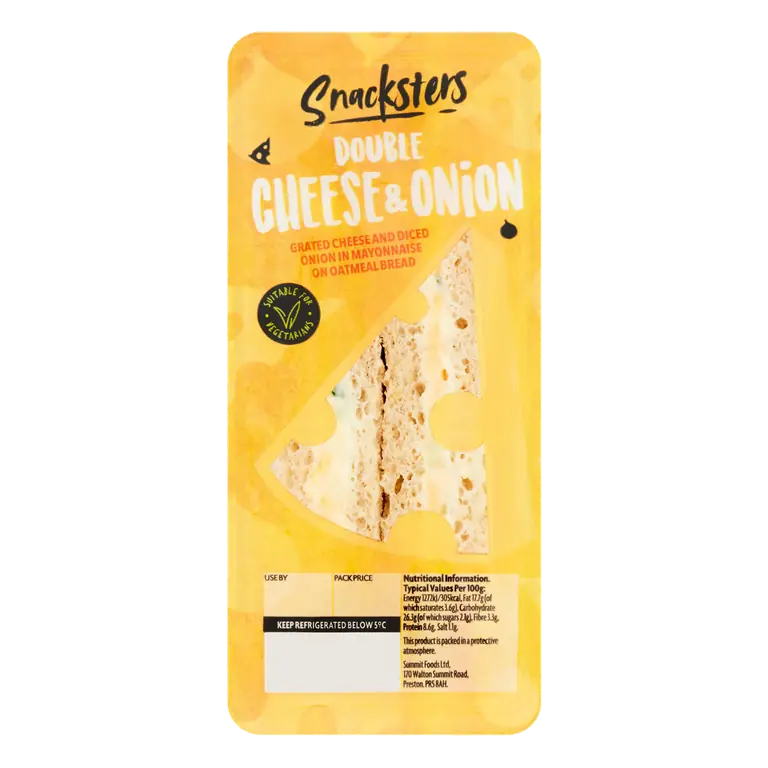 Snacksters Double Cheese & Onion