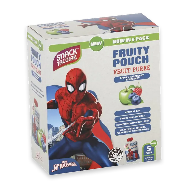 Fruit Pouch Apple Raspberry & Blueberry Puree