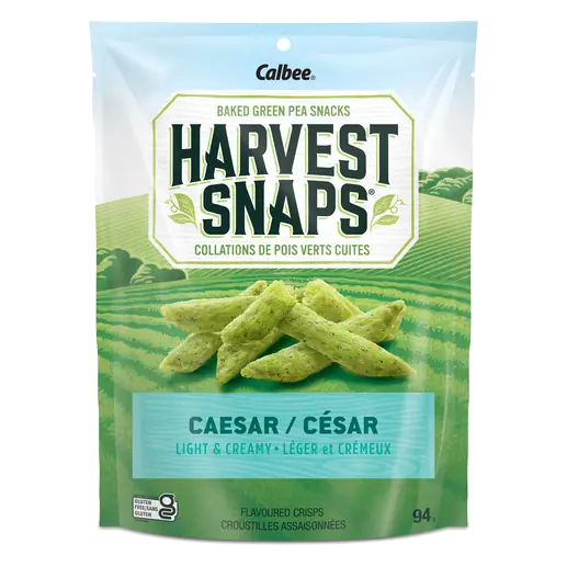 Harvest Snaps Green Pea Snack Chips Caesar 94 g