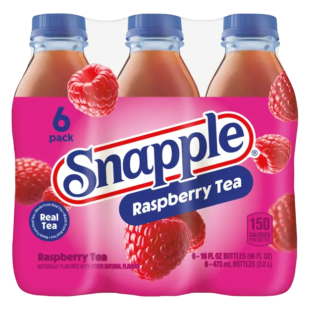 All Natural Raspberry Flavored Iced Tea - 6 pk