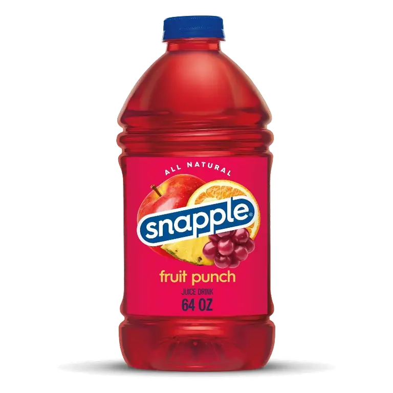 Snapple Fruit Punch Juice, 64 fl oz Bottle: Caffeinated, No Artificial Flavors, No Preservatives