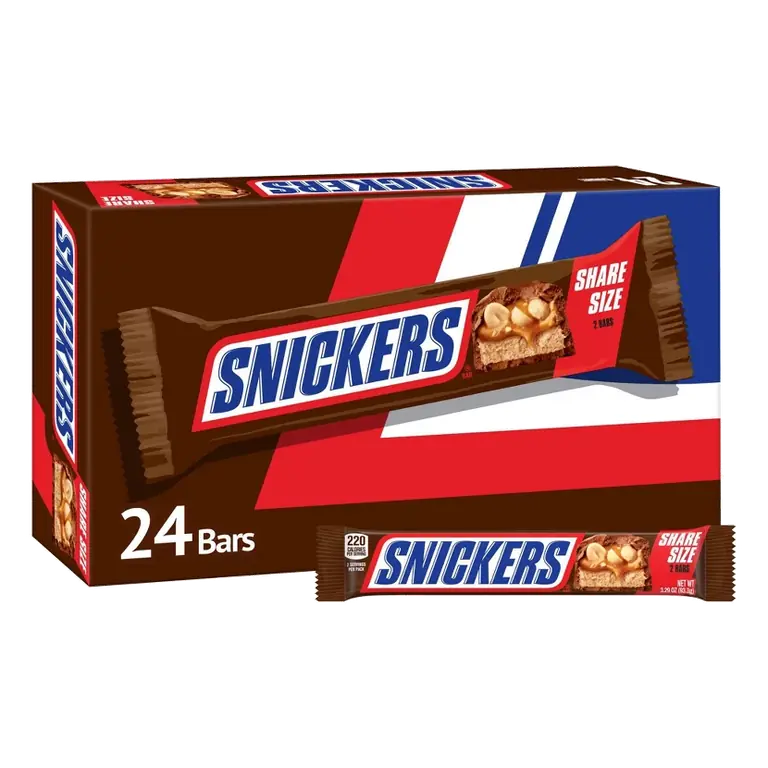 Snickers 2-To-Go Bars, 78.96oz/24ct
