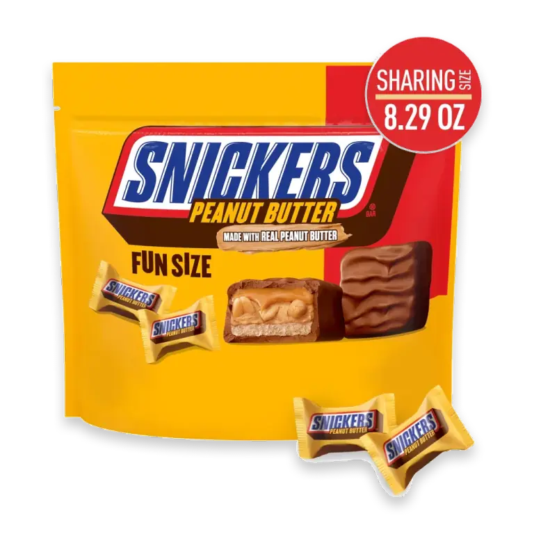 Fun Size Peanut Butter Chocolate Bars Sharing Size Bag