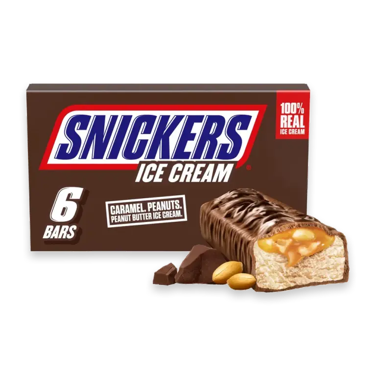 Ice Cream Chocolatey Caramel Peanut Butter Ice Cream Bars Individually Wrapped Dessert