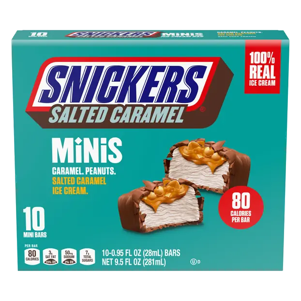 Minis Salted Caramel Ice Cream Bars - 10 ct