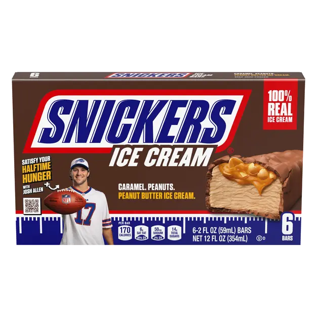 Peanut Butter Ice Cream Bars - 6 ct