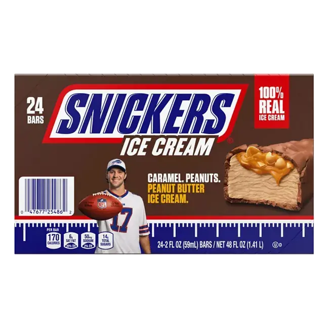 Peanut Butter Milk Chocolate Ice Cream Bars, 24 Pack, 2 Oz Bars