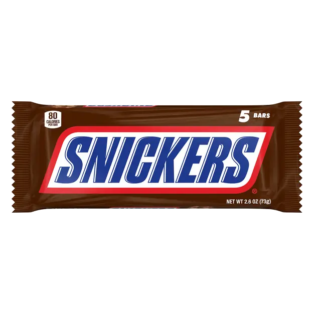 Peanuts Caramel & Milk Chocolate Candy Bars Fun Size - 5 ct