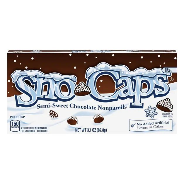 Semi-Sweet Chocolate Nonpareils Candy Movie Theater Box