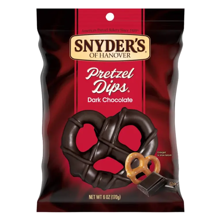Snyder's of Hanover Holiday Hershey Dark Chocolate Dips, 6oz: No Artificial Colors, No Artificial Flavors, No High Fructose Corn Syrup