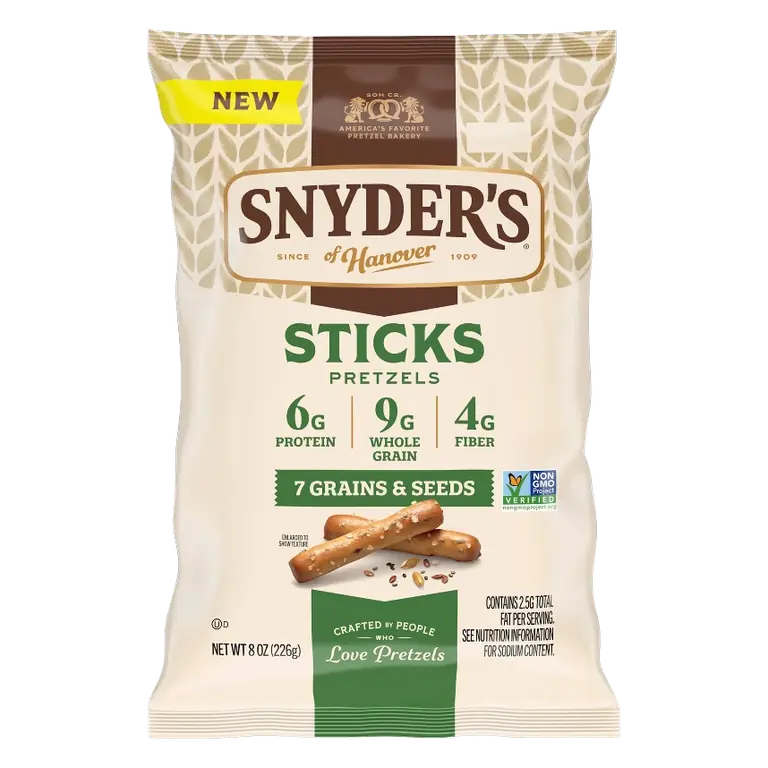 Snyder's of Hanover Multigrain 7 Grains & Seeds Pretzel Sticks, 8oz
