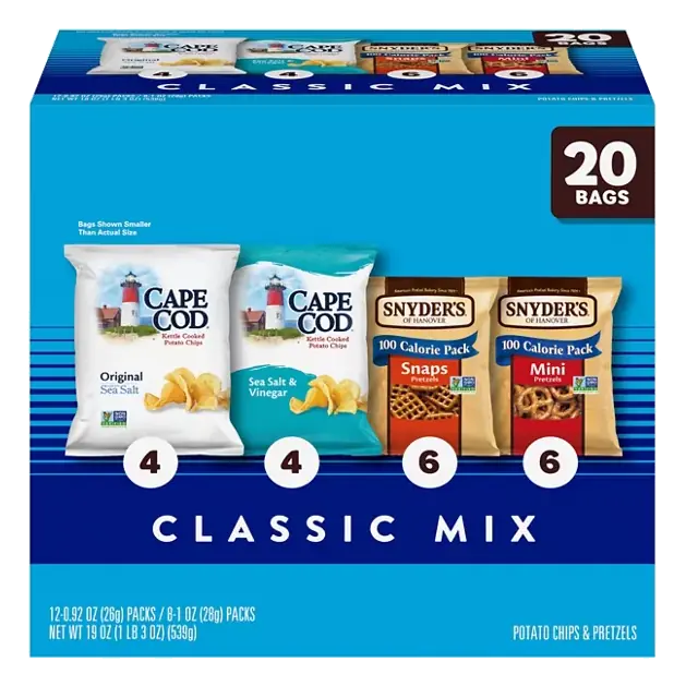 Potato Chips & Pretzels, Classic Mix
