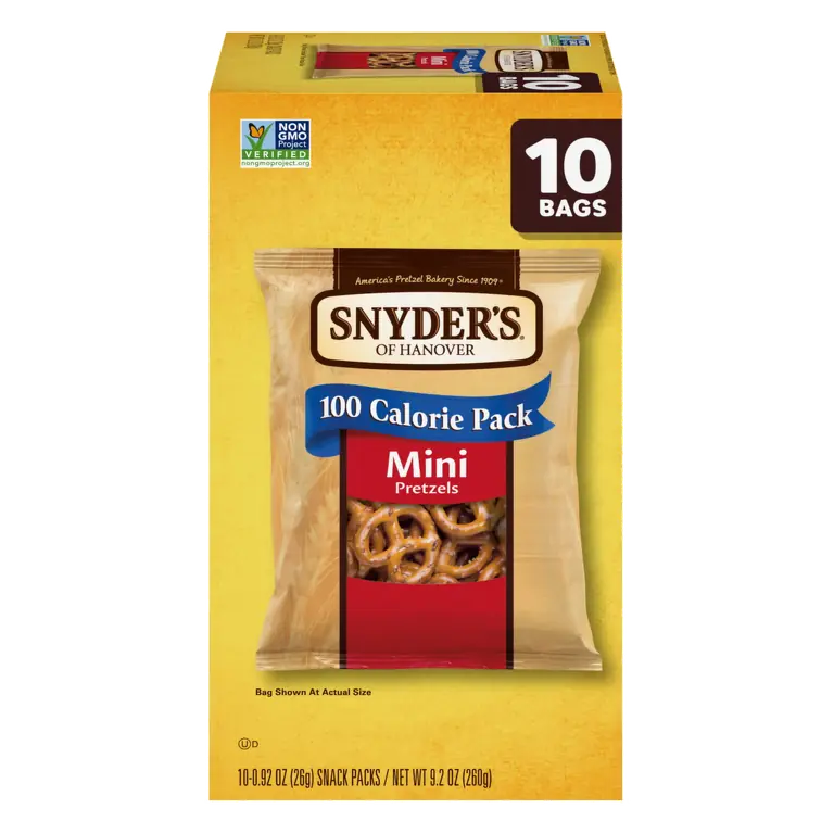 100 Calorie Mini Pretzels, Individual Packs