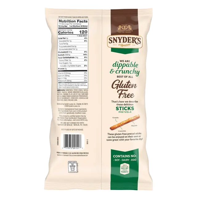 Gluten Free Pretzel Sticks