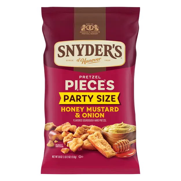 Honey Mustard Onion Flavored Pretzel Pieces Party Size