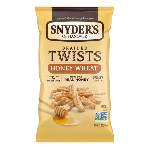 Honey Wheat Braided Pretzel Twists