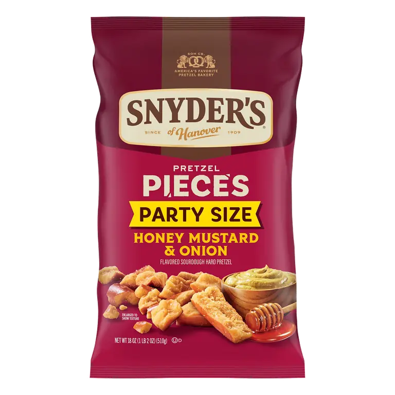 Pretzel Pieces, Honey Mustard and Onion, Party Size