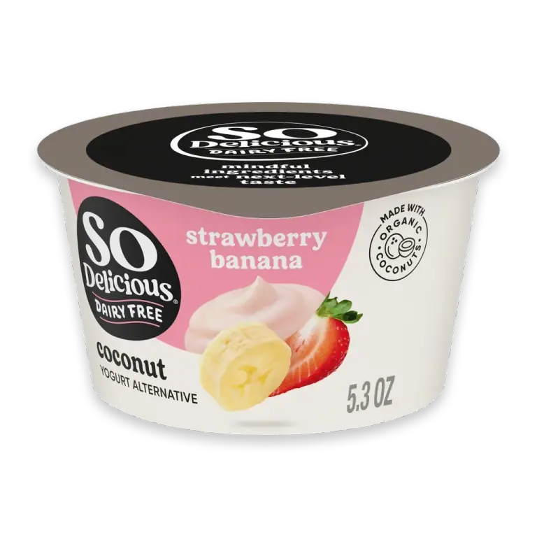 Strawberry Banana Dairy Free Vegan Coconut Milk Yogurt Cup