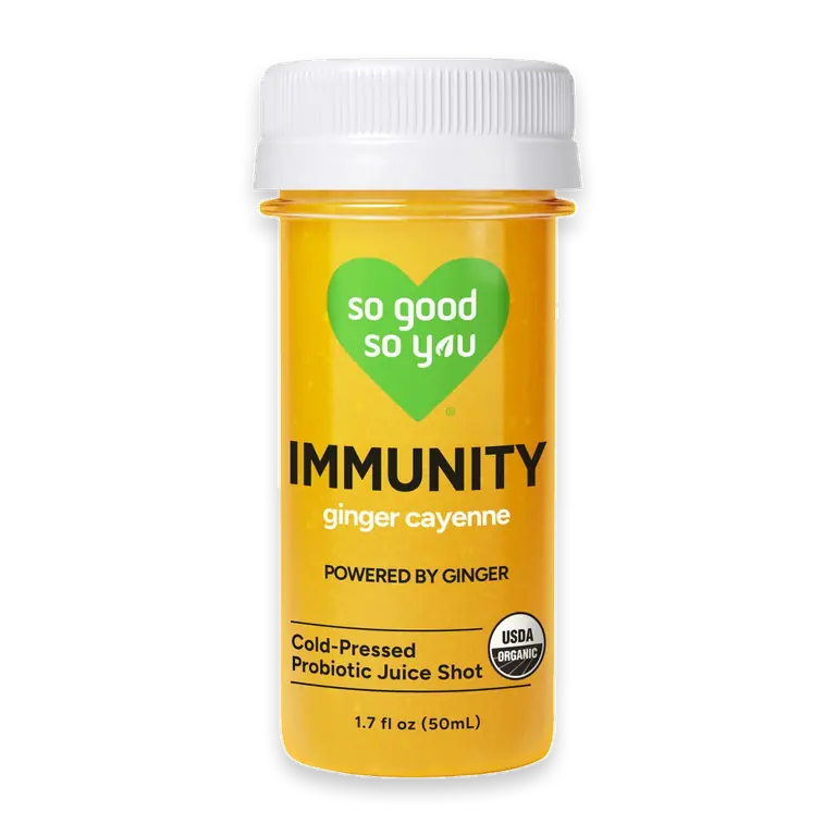 Immunity Ginger Cayenne Probiotic Wellness Shot
