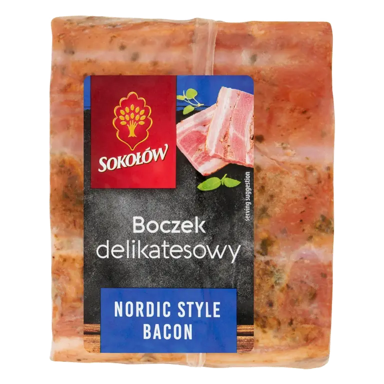 Sokolów Nordic Style Bacon in Block 480g